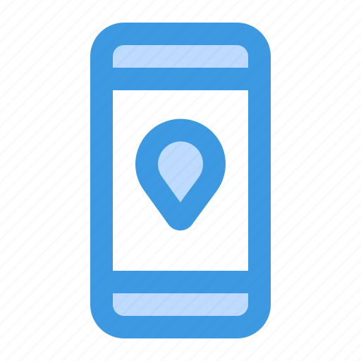 Navigation, location, map, pin, gps, smartphone, mobile icon - Download on Iconfinder
