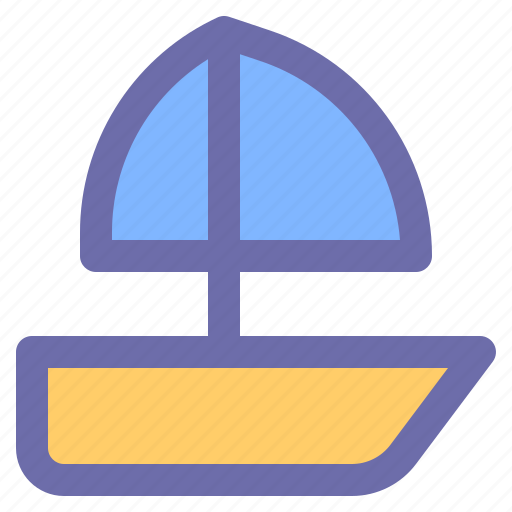Sailboat, sail, boat, ship, water icon - Download on Iconfinder