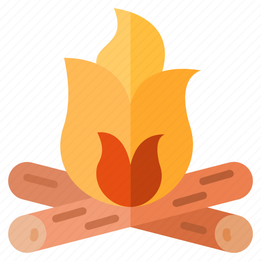 Bonfire, camp, campfire, camping, fire, log icon - Download on Iconfinder