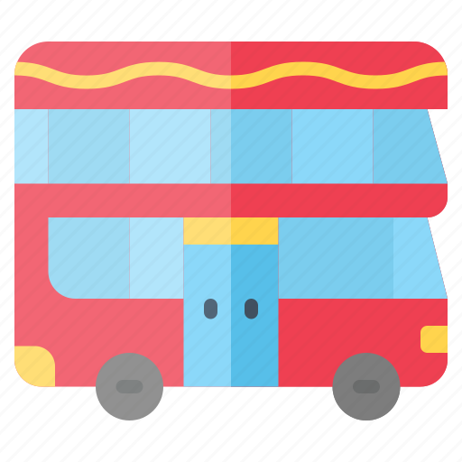 Double, bus, decker, transportation icon - Download on Iconfinder