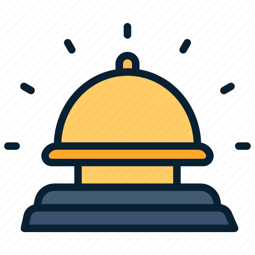 Accommodation, bell, hotel, receptionist icon - Download on Iconfinder