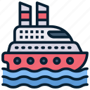 boat, cruise, ship, transport