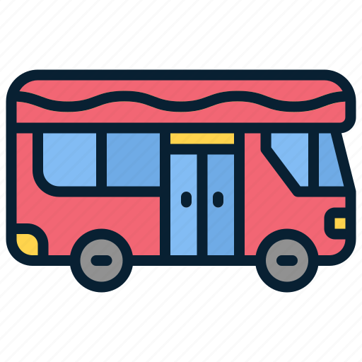 Bus, tourist, transport, vehical icon - Download on Iconfinder