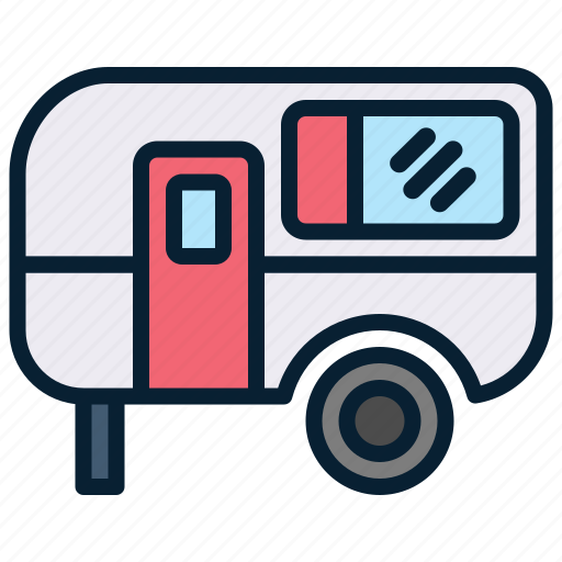 Caravan, trailer, camping, travel, car icon - Download on Iconfinder