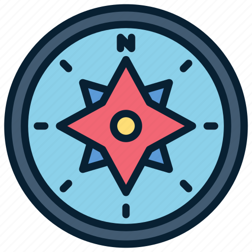 Compass, direction, location, navigation, sea, star icon - Download on Iconfinder