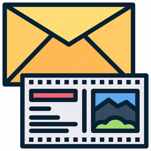 Greeting, letter, mail, postal, postcard, travel icon - Download on Iconfinder