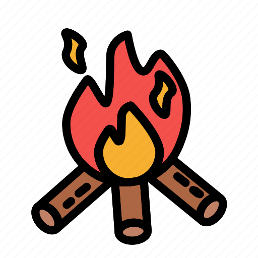 Fire, flame, burn, camping, travel icon - Download on Iconfinder