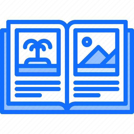 Island, palm, tree, mountain, sun, album, book icon - Download on Iconfinder