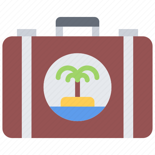 Island, palm, tree, case, tour, travel, agency icon - Download on Iconfinder