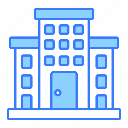 Hotel, building, motel, architecture, structure, estate, commercial icon - Download on Iconfinder