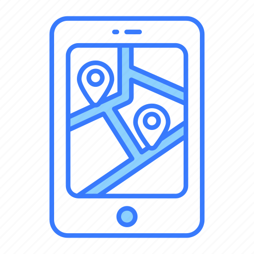 Mobile, navigation, location, gps, pointer, app icon - Download on Iconfinder