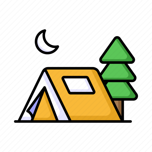Camping, tent, adventure, camp, barrack, campsite, canopy icon - Download on Iconfinder