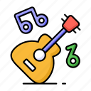 guitar, musical, instrument, tool, acoustic, classical, music