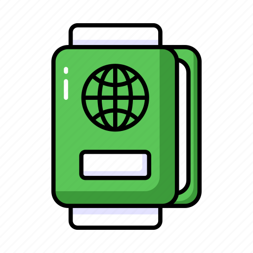 Passport, visa, travel, pass, identity, document, international icon - Download on Iconfinder