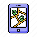 mobile, navigation, location, gps, pointer, app