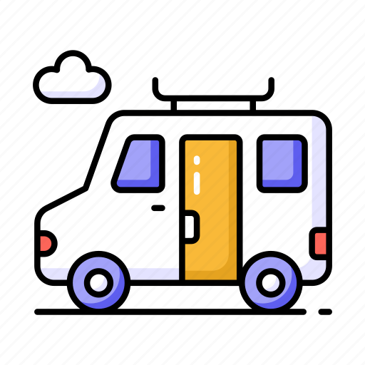 Van, travel, automobile, wagon, minivan, transport, conveyance icon - Download on Iconfinder
