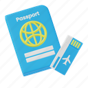passport, ticket, identity, identification, id, document, payment, pass, vacation