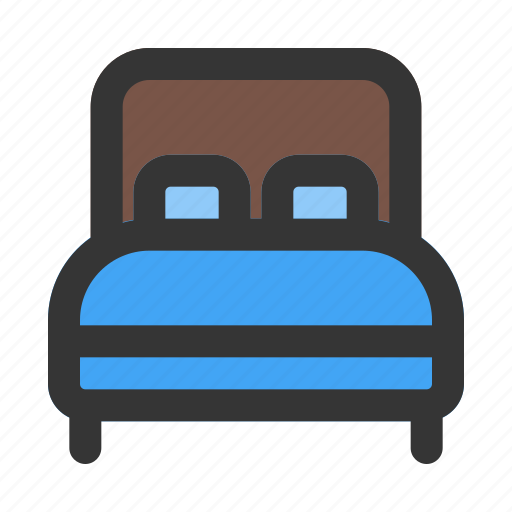 Bed, bedroom, double, furniture, rest icon - Download on Iconfinder