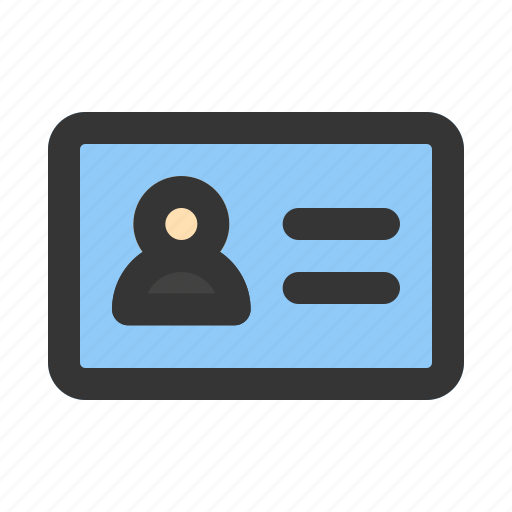 Id, card, identity, identification, contact, information icon - Download on Iconfinder
