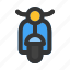 scooter, vespa, motorcycle, motorbike, transport 