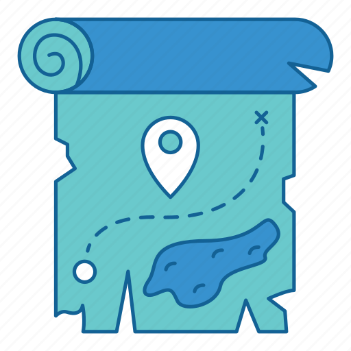 Adventure, map, mark, travel, treasure, vacation, pointer icon - Download on Iconfinder