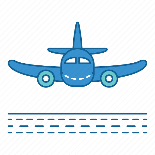 Airport, arriving, plane, transportation, travel, airplane, vehicle icon - Download on Iconfinder