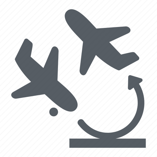 Airplane, airport, flying, stopover, transportation, travel icon - Download on Iconfinder