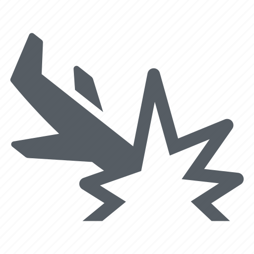 Airplane, airport, crash, flying, transportation, travel icon - Download on Iconfinder