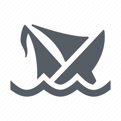 Boat, nautical, sailboat, sailing, ship, sinking icon - Download on Iconfinder