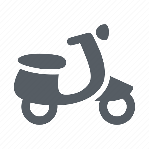Motorbike, scooter, transportation, travel, urban, vintage icon - Download on Iconfinder