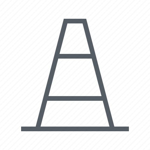 Cone, construction, road, roadwork, traffic, warning icon - Download on Iconfinder