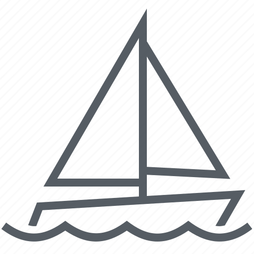 Boat, sailboat, sailing, transportation, travel, water icon - Download on Iconfinder