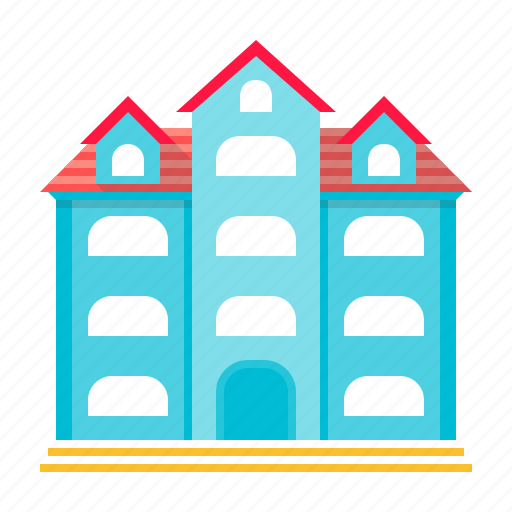 Hotel, apartment, architecture, building, house, room, vacation icon - Download on Iconfinder