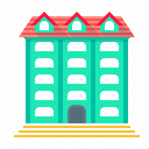 Hostel, hotel, apartment, building, house, motel icon - Download on Iconfinder