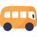 bus, side view, transport, public, school bus, vehicle, transportation, travel, trip
