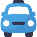 taxi, front view, pickup car, automobile, car, cab, transportation, vehicle, transport