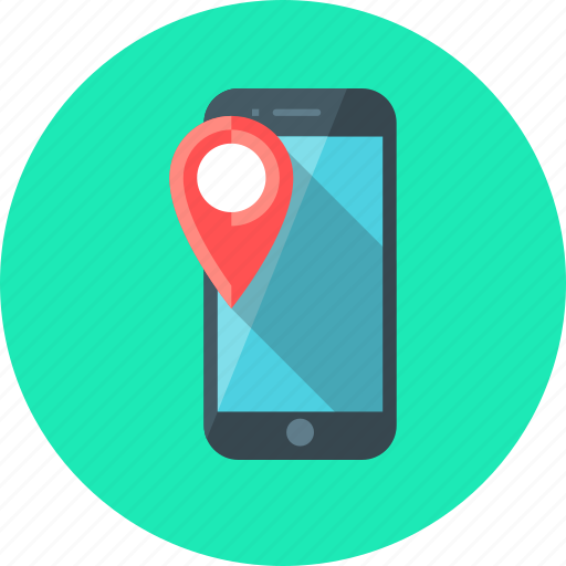 Mobile, navigator, smartphone, location, marker, navigation, phone icon - Download on Iconfinder