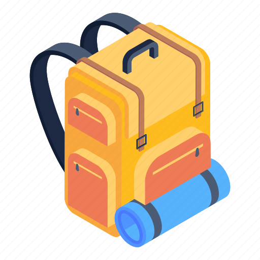 Knapsack, backpack, rucksack, haversack, packsack icon - Download on Iconfinder