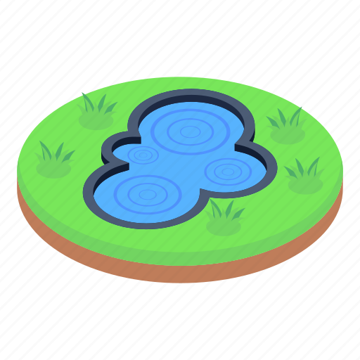 Campsite pool, pond, lake, water hole, lakefront icon - Download on Iconfinder