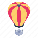 parachute balloon, hot air balloon, aerostat, ballooning, airship