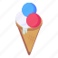 ice cream, ice cone, gelato, sundae, dessert 