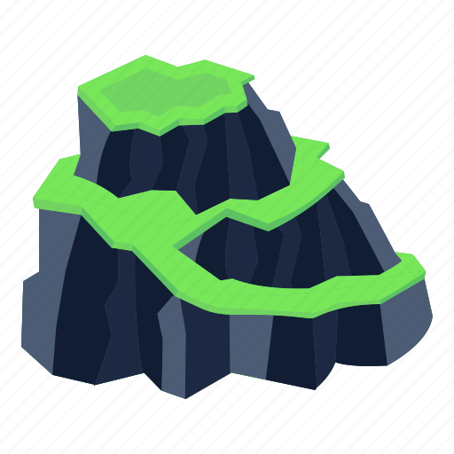Hill, mountain, peak, rock, mount icon - Download on Iconfinder