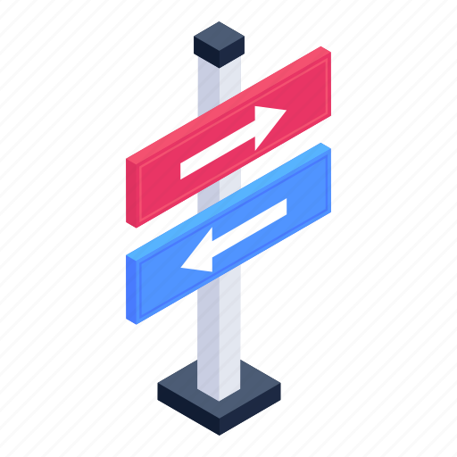 Road directions, direction board, roadboard, fingerpost, roadpost icon - Download on Iconfinder