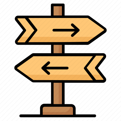 Signpost, guidepost, direction, information, signboard, guide, arrows icon - Download on Iconfinder
