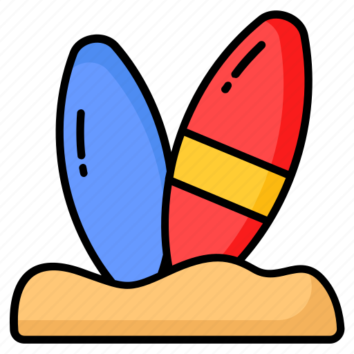 Surfboards, adventure, beach, surfing, surfboarding, entertainment, sports icon - Download on Iconfinder
