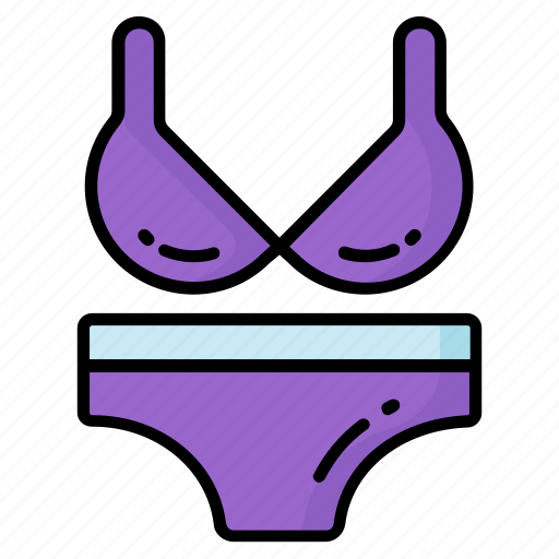 Bikini, garment, apparel, clothing, wearable, swimsuit, fabrics icon - Download on Iconfinder