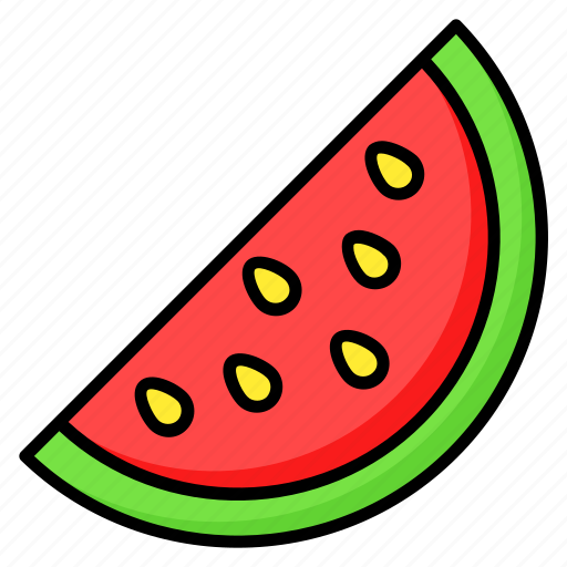 Watermelon, slice, fruit, refreshing, juicy, healthy, organic icon - Download on Iconfinder