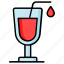 drink, beverage, refreshment, summer, cocktail, glass, straw 