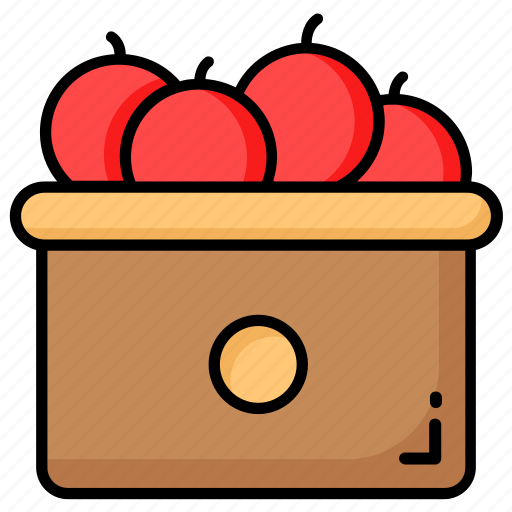 Fruit, basket, food, apple, fresh, organic, nutrition icon - Download on Iconfinder