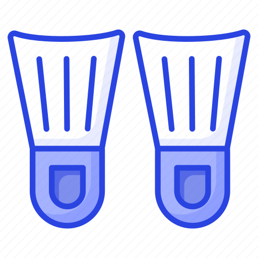 Fins, flippers, footwear, swimming, diving, dive, scuba icon - Download on Iconfinder